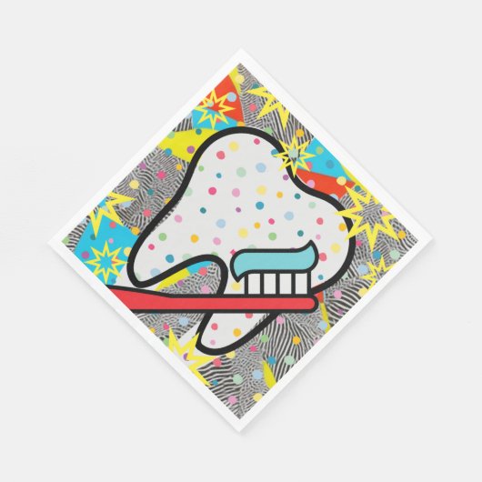 Dentalkunst Serviette (Ecke)