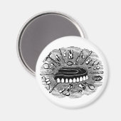 Dentalmagnet Magnet (Vorderseite/Rückseite)
