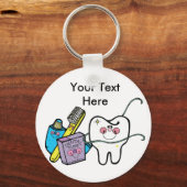 Dentalstuck für Zahnarzttag März 6. Schlüsselanhänger (Vorderseite)