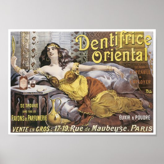 Dentifrice Oriental Poster (Vorne)
