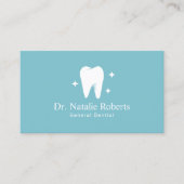 Dentin Bright Tooth Logo Schlicht Dental Care Terminkarte (Vorderseite)