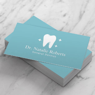 Dentin Bright Tooth Logo Schlicht Dental Care Terminkarte