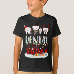 Dentin Christmas Dental Squad Lights T-Shirt