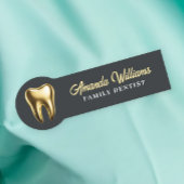 Dentin Gold Logo Beruflich Namensschild