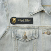 Dentin Gold Logo Beruflich Namensschild (Beispiel)