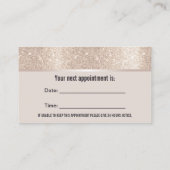 Dentis Modern Gold Border Tooth Logo Dental Terminkarte (Rückseite)