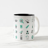 DENTISCH ZWEIFARBIGE TASSE (VorderseiteRechts)