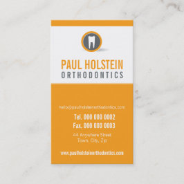 DENTIST APPOINTMENT CARD :: modernes Zahnlogo 6 Terminkarte