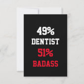 Dentist Badass Card Karte (Vorderseite)