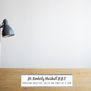 Dentist Beautiful Teeth Small Schreibtischnamensplakette