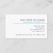 Dentist Berufliches QR-Code-Logo Modern Visitenkarte (Rückseite)