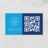 Dentist Berufliches QR-Code-Logo Modern Visitenkarte (Vorderseite)