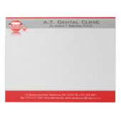 Dentist Big Mouth Große Dental Notepad Notizblock (Vorderseite)