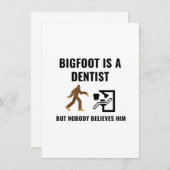 DENTIST BIGFOOT DANKESKARTE (Vorne/Hinten)