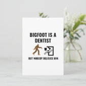 DENTIST BIGFOOT DANKESKARTE (Stehend Vorderseite)