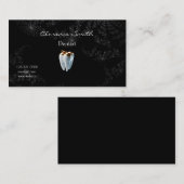 Dentist Black Starry Night Gold Tooth Visitenkarte (Vorne/Hinten)