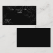 Dentist Black Starry Night Visitenkarte (Vorne/Hinten)