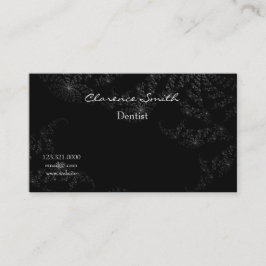 Dentist Black Starry Night Visitenkarte