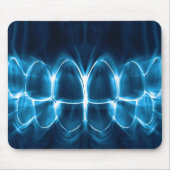 Dentist Blue Glowing Teeth Smile Mousepad (Vorne)