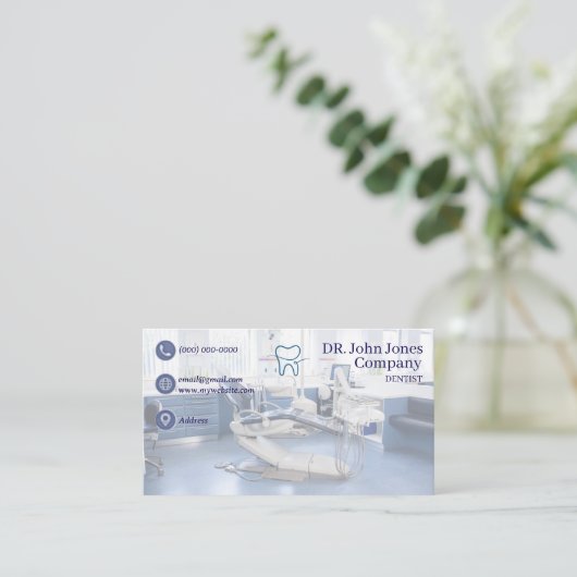 Dentist Business Cards, 42 Pack, 100 Visitenkarte (Stehend Vorderseite)