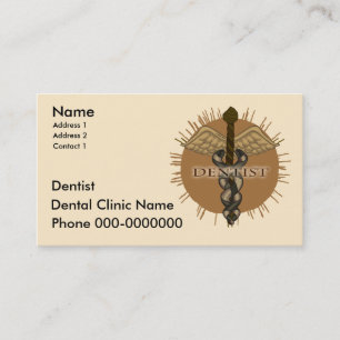 Dentist Caduceus Terminkarte