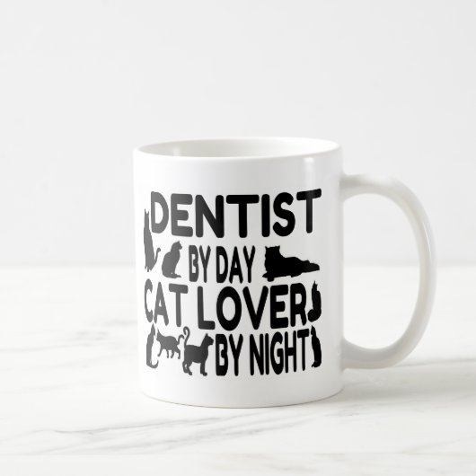 Dentist Cat Lover Kaffeetasse (Rechts)