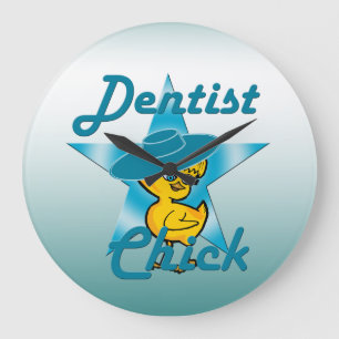 Dentist Chick #7 Große Wanduhr