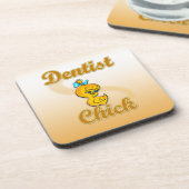 Dentist Chick Getränkeuntersetzer (Linke Seite)