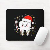 Dentist Christmas Teeth Xmas Lights Funny Dental S Mousepad (Mit Mouse)