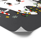 Dentist Christmas Teeth Xmas Lights Funny Dental S Poster (Ecke)