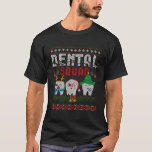 Dentist Christmas Zahnarzt Funny Christmas Ugl T-Shirt