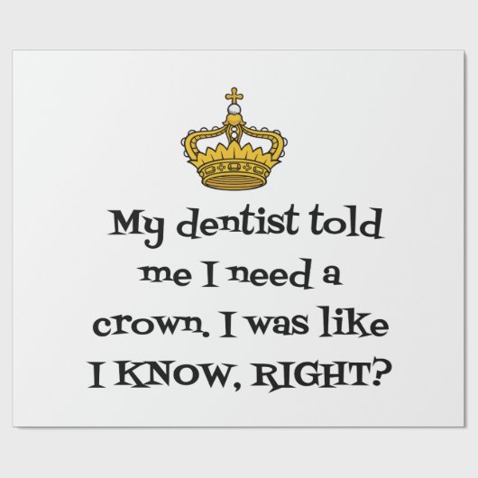 DENTIST CROWN GESCHENKPAPIER (Flach)