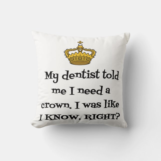 DENTIST CROWN KISSEN (Vorderseite)
