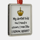DENTIST CROWN ORNAMENT AUS METALL (Rechts)