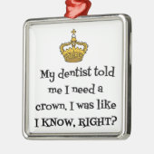 DENTIST CROWN ORNAMENT AUS METALL (Links)