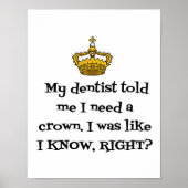 DENTIST CROWN POSTER (Vorne)