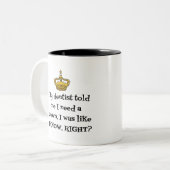 DENTIST CROWN ZWEIFARBIGE TASSE (Vorderseite Links)
