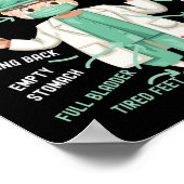 Dentist Dental Anatomy Of A Dentist A Mind That'S Poster (Ecke)