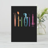 Dentist Dental Dentistry Tooth Teeth Doctor Gift Einladung (Stehend Vorderseite)