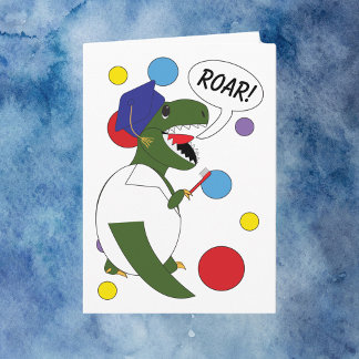 Dentist Dental School Abschluss Dinosaur Funny Karte