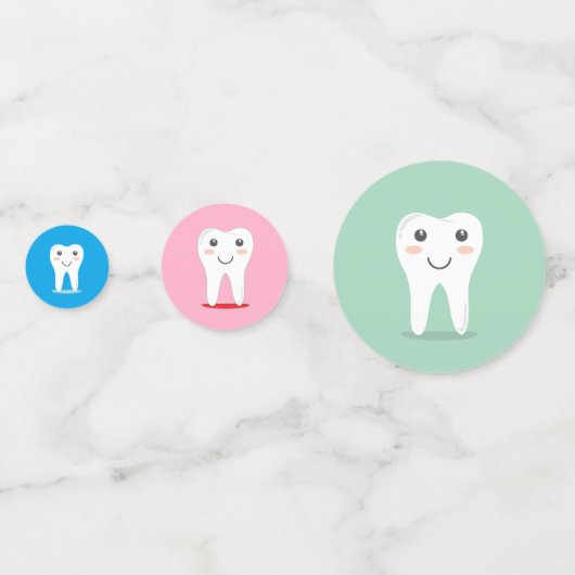 Dentist Dental Teeth Confetti Konfetti (Vorderseiten)