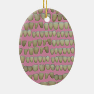 DENTIST DENTISTRY ORTHODONTICS ROTTEN TEETH MOUTH KERAMIK ORNAMENT