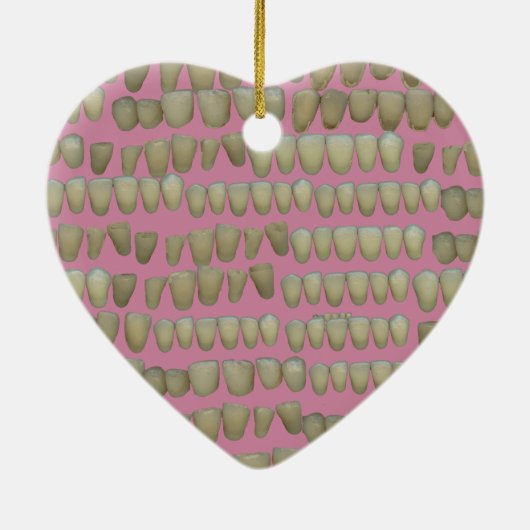 DENTIST DENTISTRY ORTHODONTICS ROTTEN TEETH MOUTH KERAMIK ORNAMENT (Hinten)