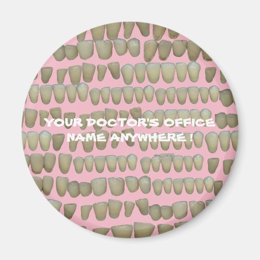 DENTIST DENTISTRY ORTHODONTICS ROTTEN TEETH MOUTH MAGNET (Vorne)