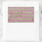 DENTIST DENTISTRY ORTHODONTICS ROTTEN TEETH MOUTH RECHTECKIGER AUFKLEBER (Tasche)