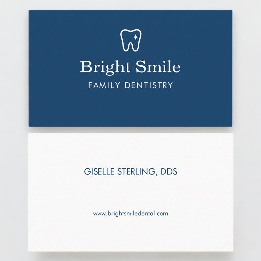 Dentist Dentistry Tooth Logo Visitenkarte