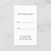 Dentist Elegante Watercolor Entdeckungsreise zur A Terminkarte (Rückseite)