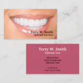 Dentist Full Smile Business Cards Visitenkarte (Vorne/Hinten)