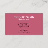 Dentist Full Smile Business Cards Visitenkarte (Rückseite)