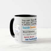 Dentist Funny Best Search Tasse (Vorderseite Links)